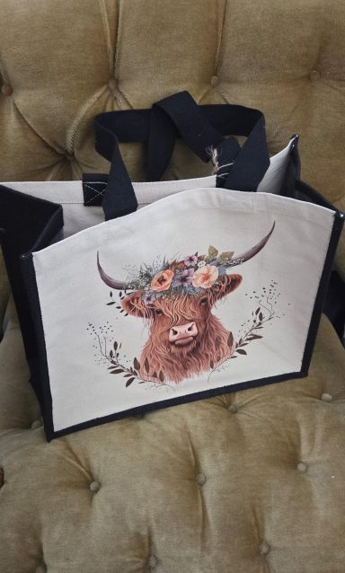 Tasche mit Highlandrind