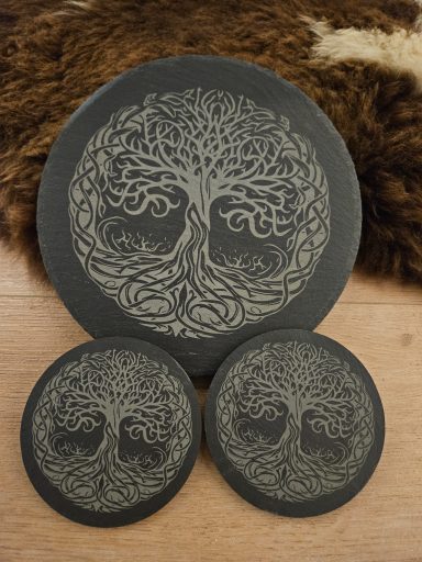 Untersetzer und Platten aus Schiefer