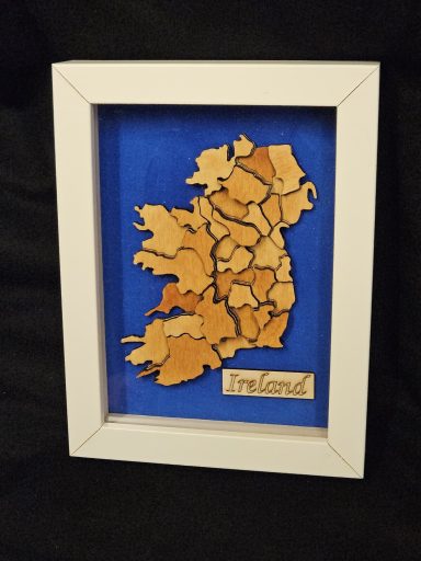 Irlandkarte Holz